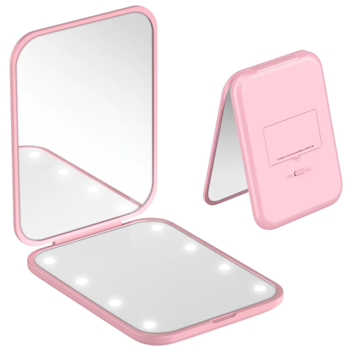 Foldable LED Magnification Mirror $9 at Brad's Deals