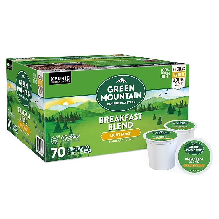 70ct Green Mountain Coffee K-Cups $30 at Brad's Deals