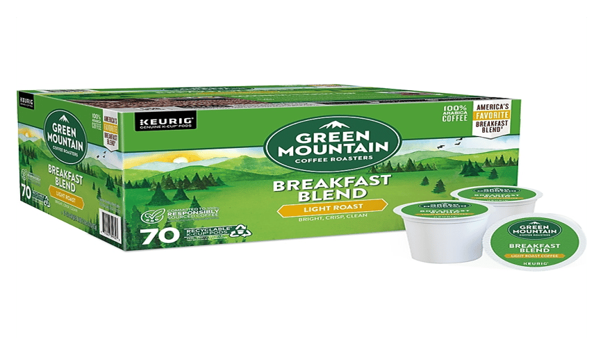 70ct Green Mountain Coffee K-Cups $30 at Brad's Deals