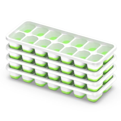4pk Silicone Ice Cube Trays with Lids $7