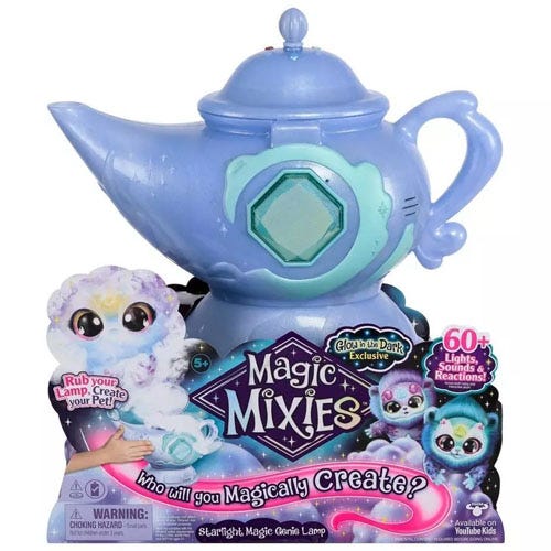 a blue magic lamp toy