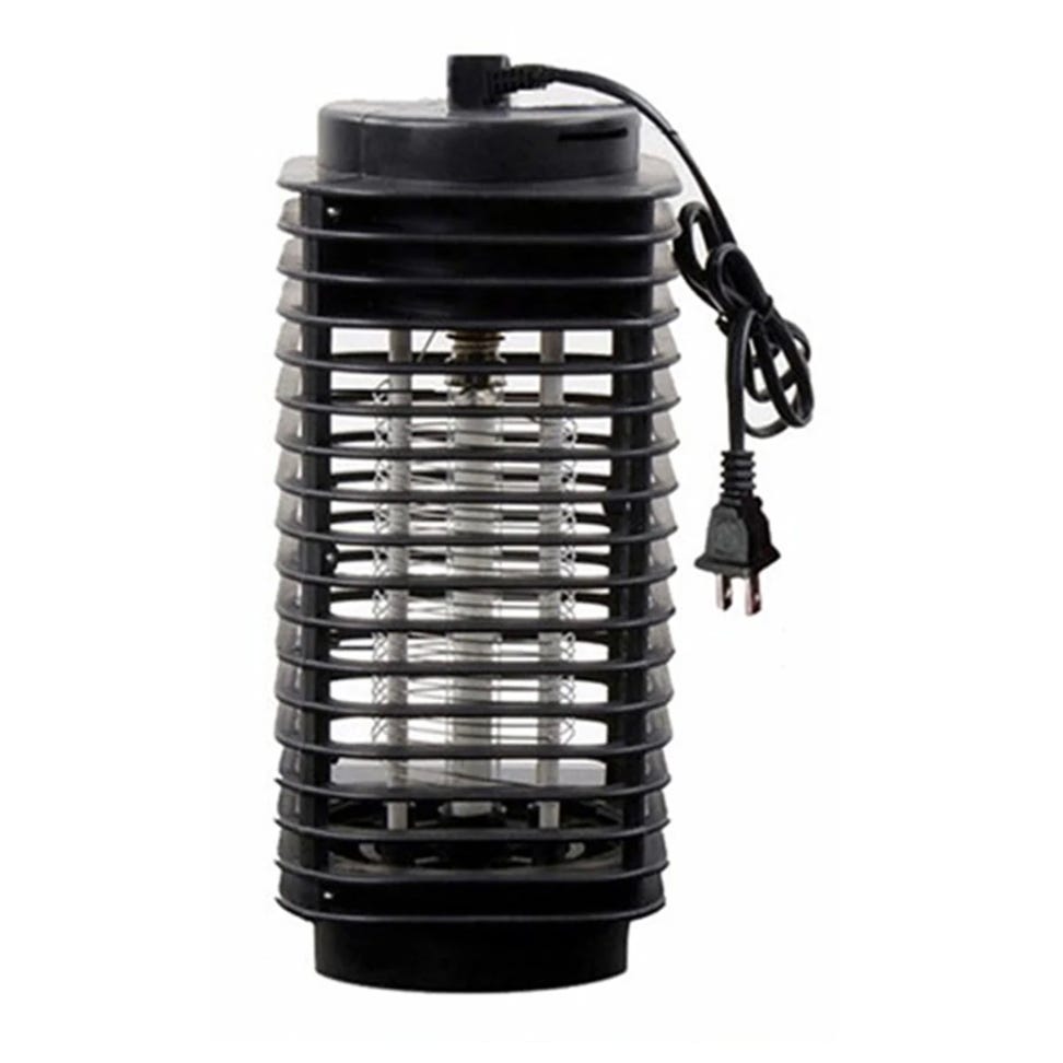 Electric bug zapper with a protective black cage and a plug-in power cord.