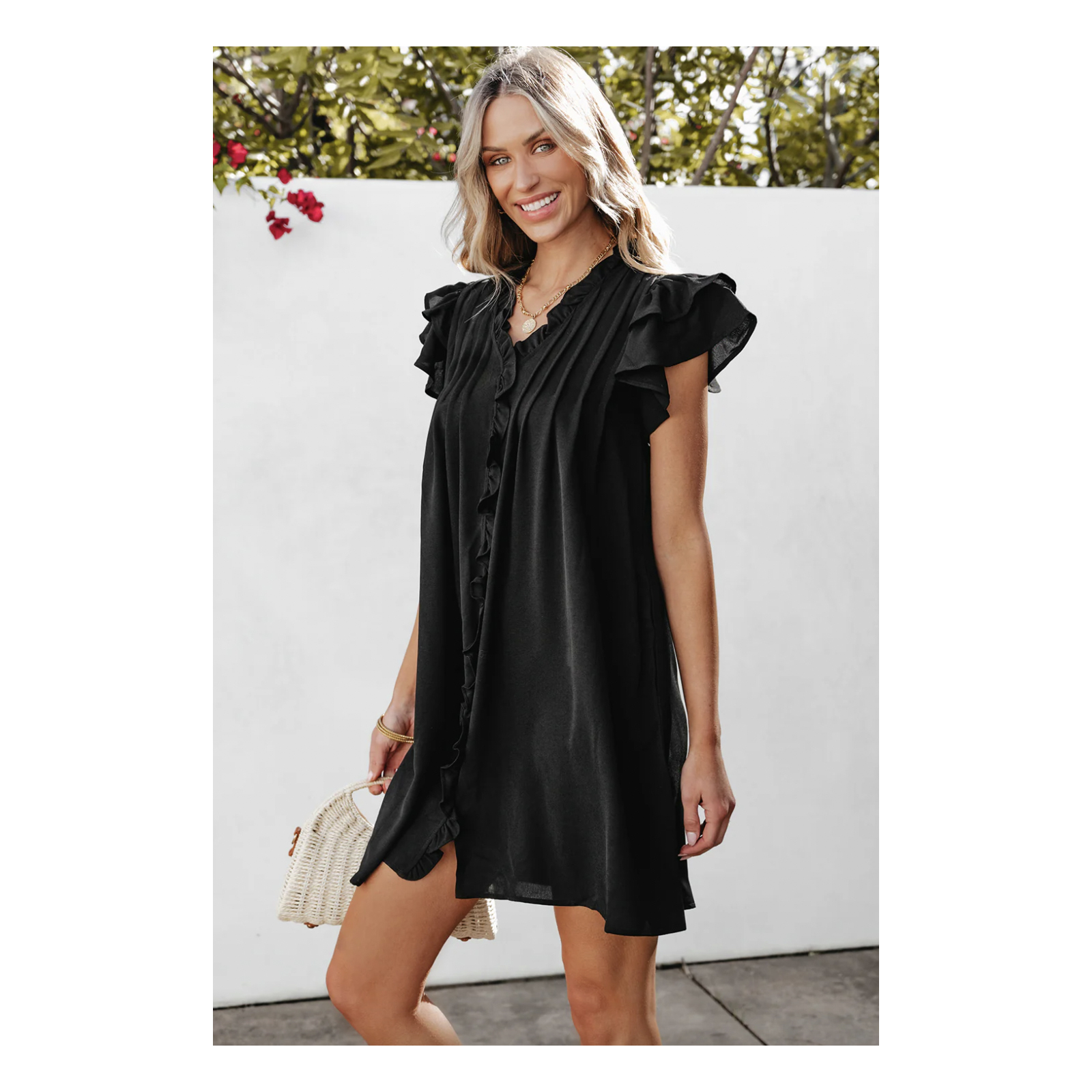 Ruffled Shift Dress $25 Shipped at Brad's Deals