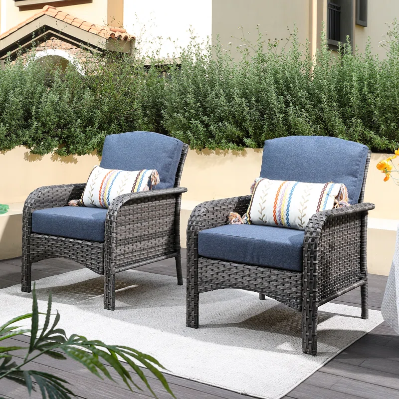 2 Patio Chairs with Cushions 130 at Brad's Deals