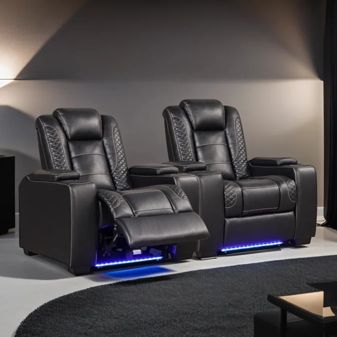 Set of 2 Man Cave Recliners 610 Shipped