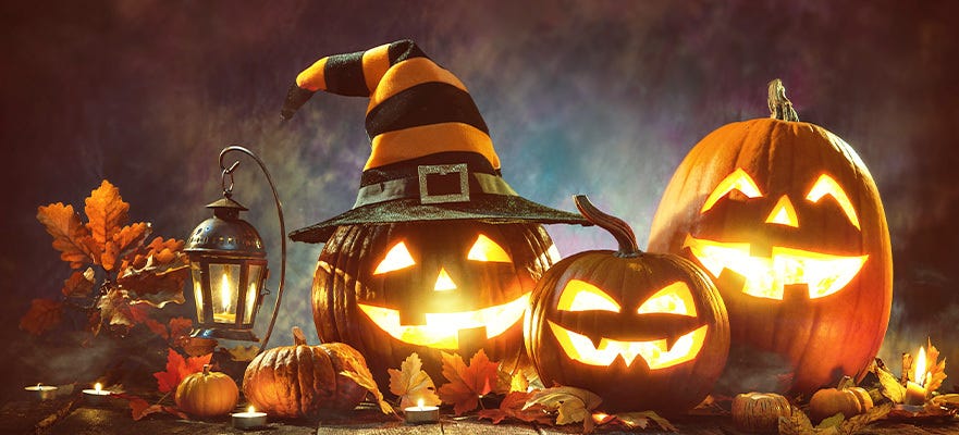 Decorative pumpkins are popular Halloween deals this year