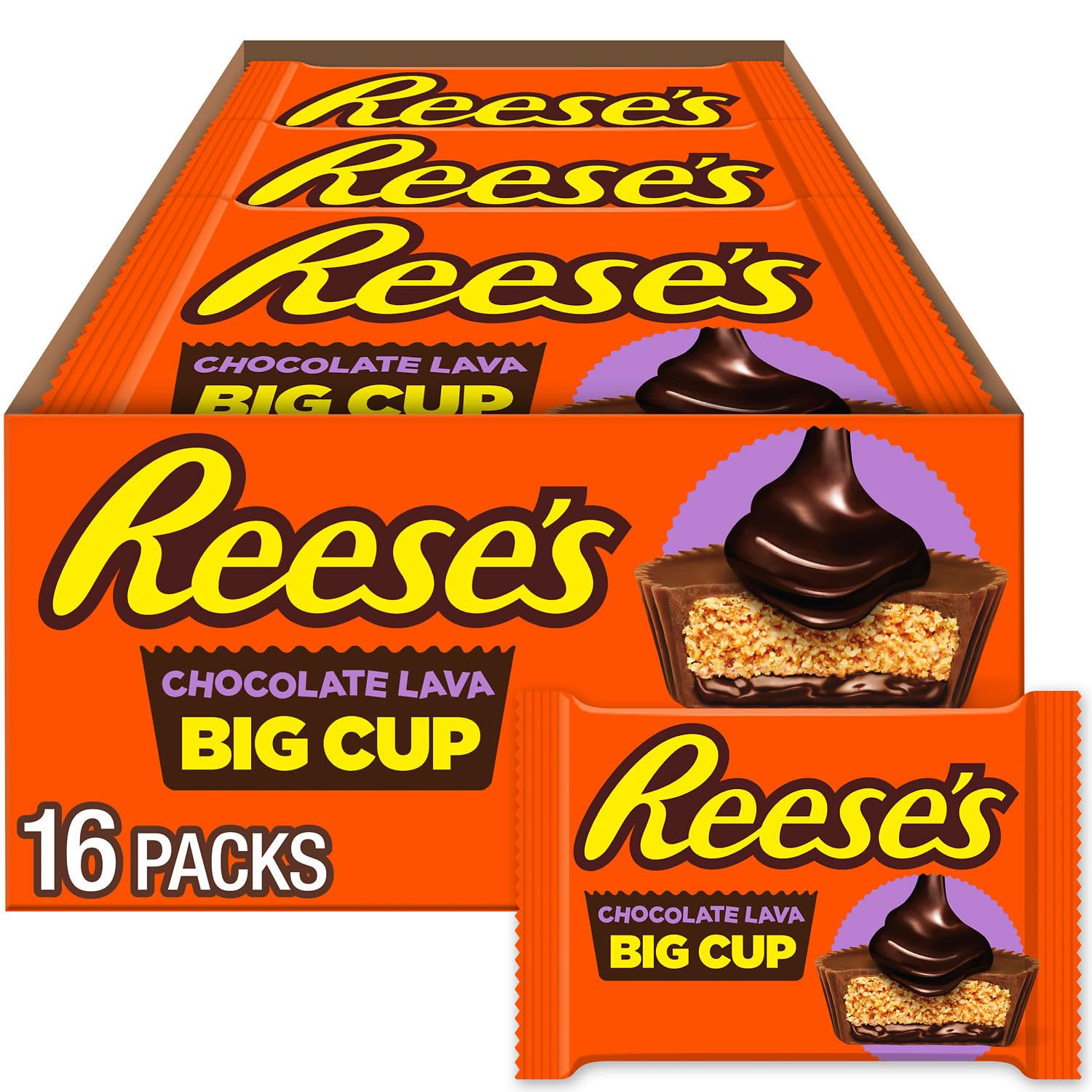 16ct Reese's Lava Big Cups $15 at Brad's Deals