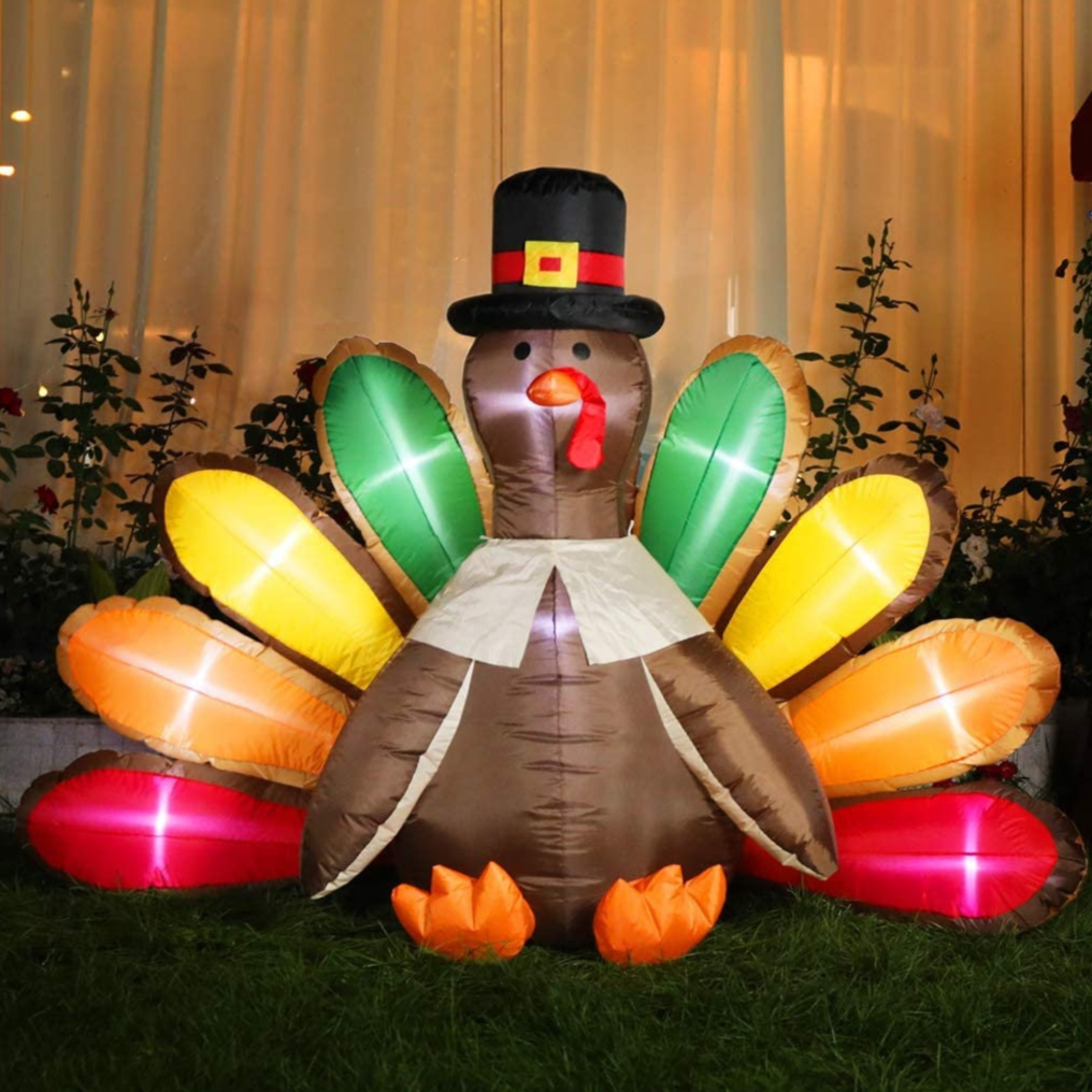 Thanksgiving Turkey LED Inflatable $45 at Brad's Deals
