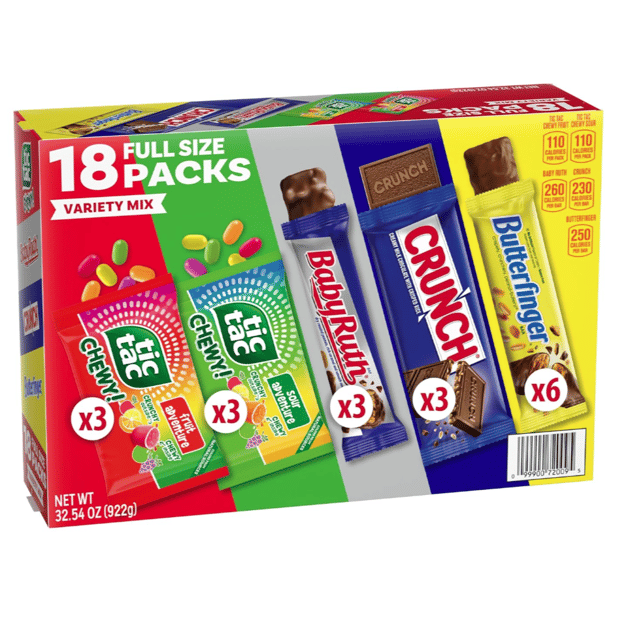 18pc Full Size Variety Candy Box $10
