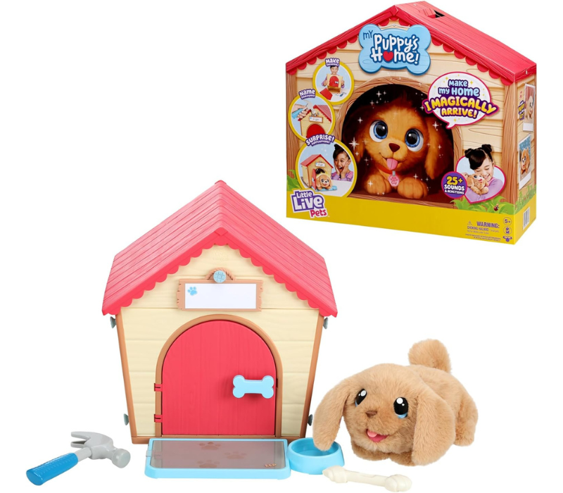 dog and dog house toy