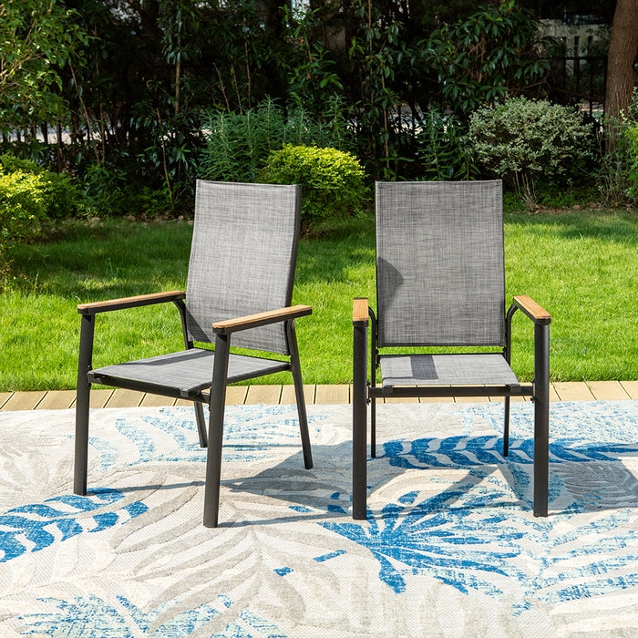 2pc Outdoor Stackable Chairs $144 at Brad's Deals