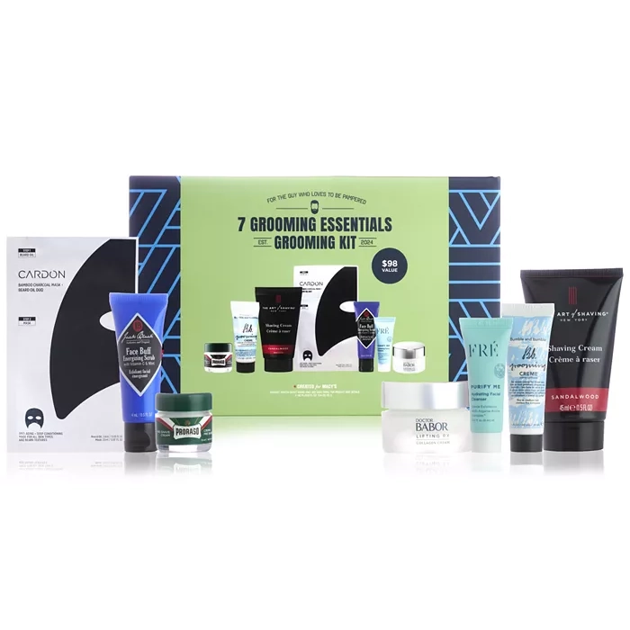 7pc Men's Grooming Essentials Set $21 at Brad's Deals