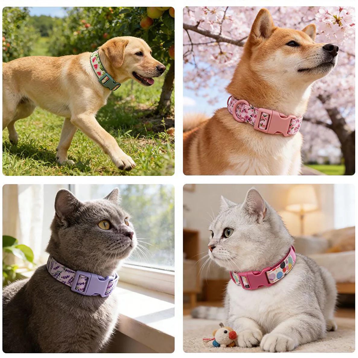 Custom Pet Collar in 37 Patterns from $8 at Brad's Deals