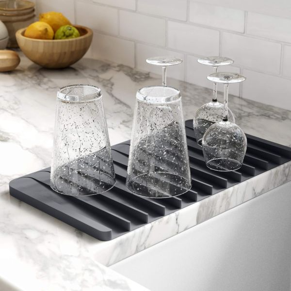 Self-Draining Silicone Dish Drying Mat $6