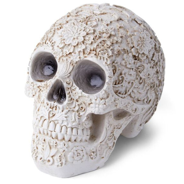 White Carved Skull