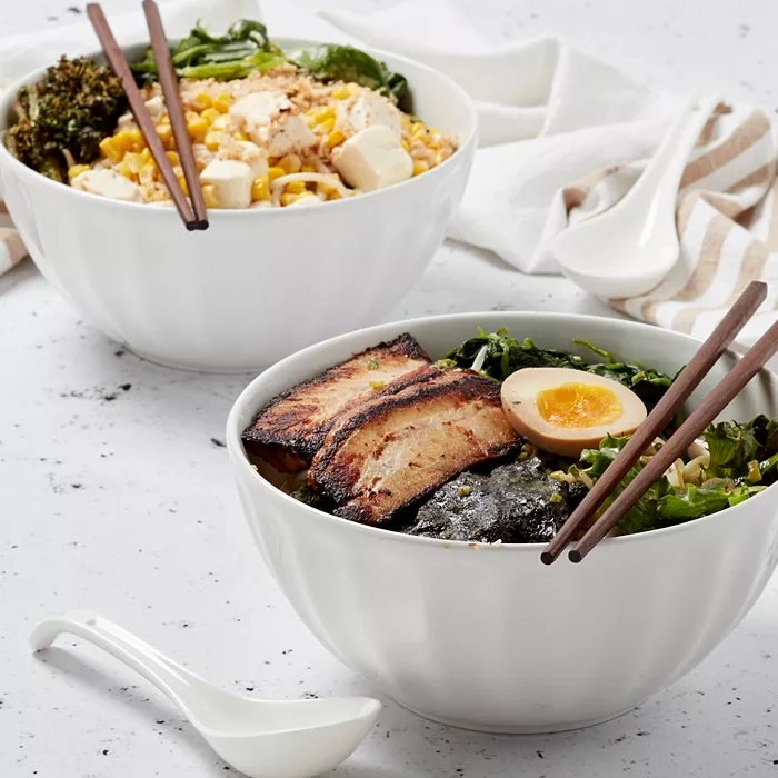 6pc Ceramic Ramen Bowl Set $10 at Brad's Deals