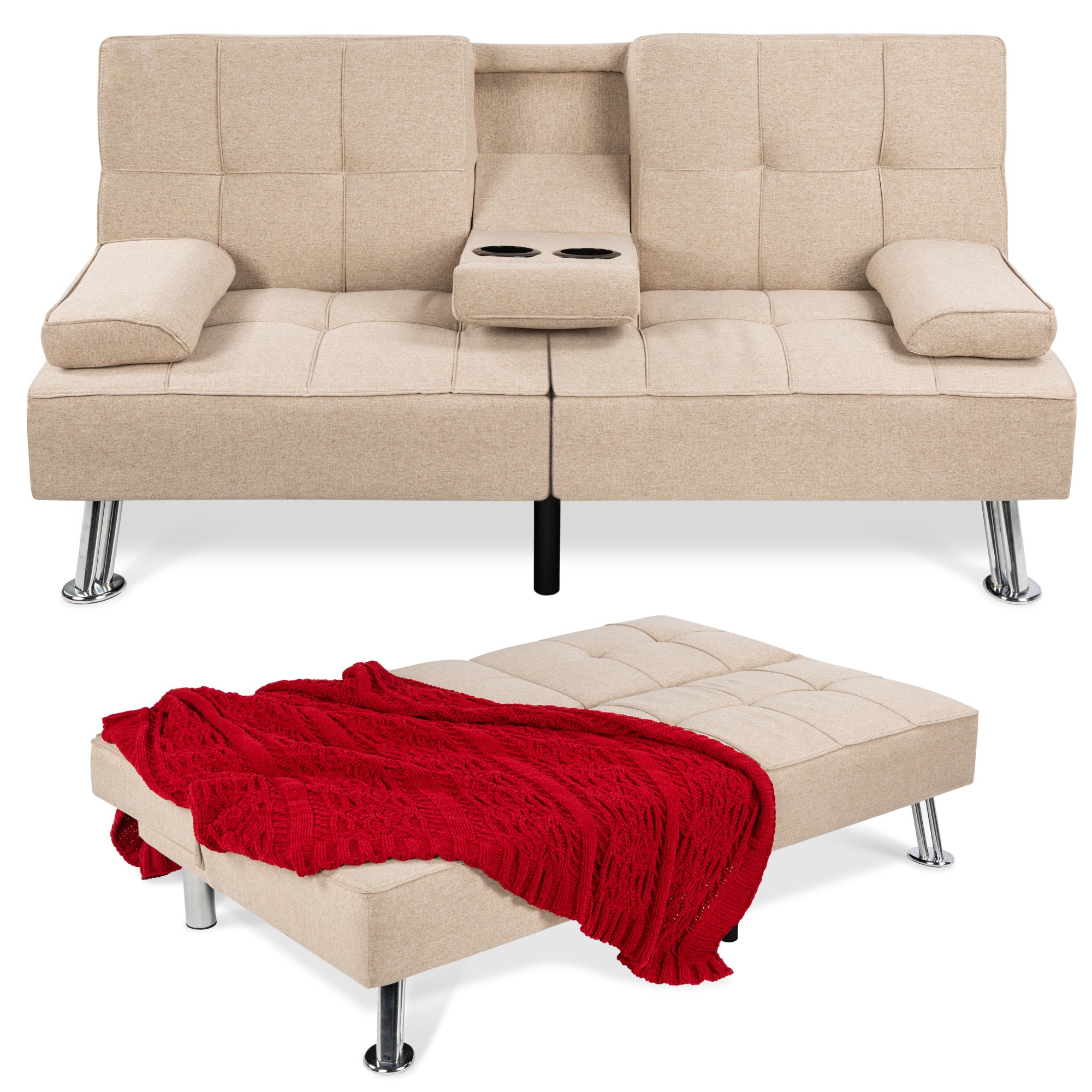 Upholstered Futon $171 Shipped at Brad's Deals