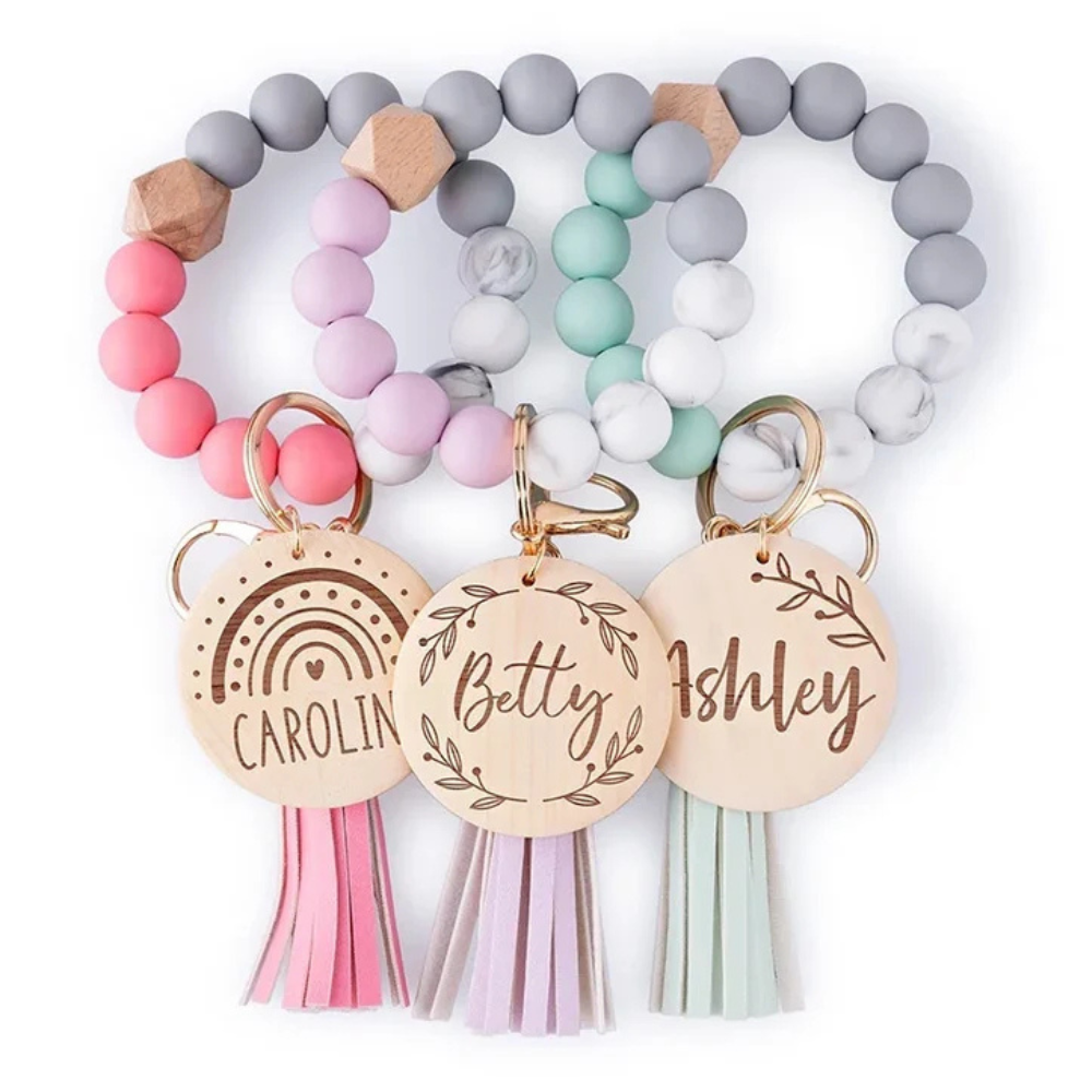 Custom Name Keychain Wristlet $15 at Brad's Deals