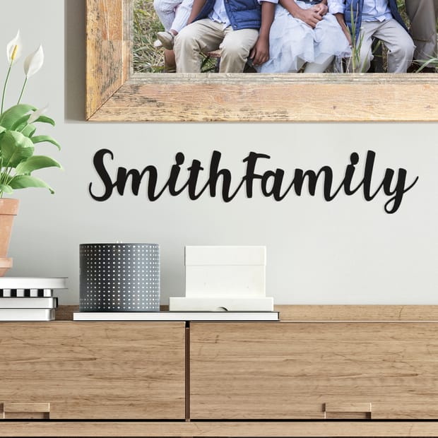 Custom Script Wall Sign $22 at Brad's Deals