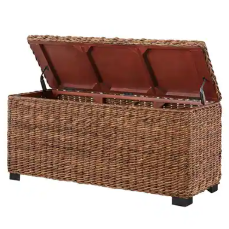 Woven Banana Leaf Storage Trunk $272 at Brad's Deals