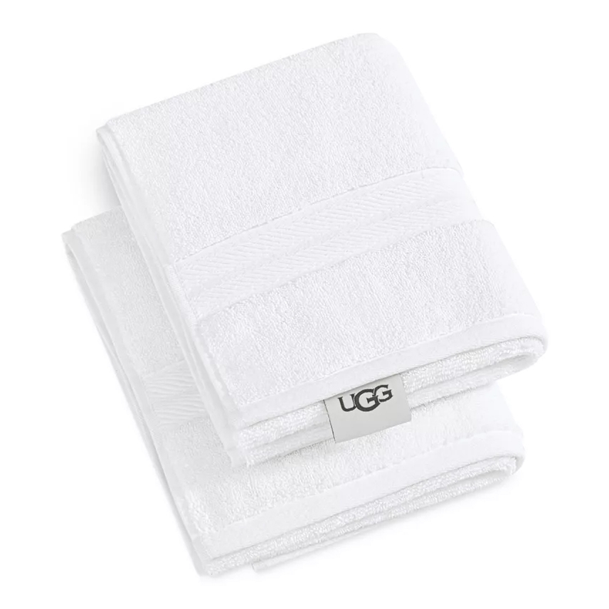 Outlets UGG White Bath Towels and Hand Towels NEW with Tags