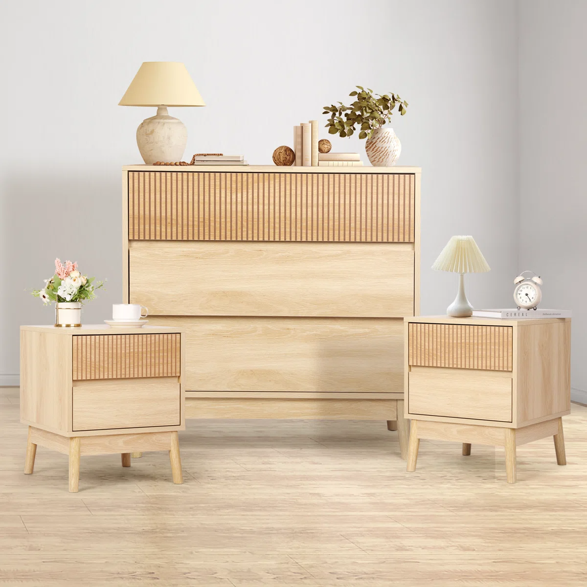 3pc Solid Wood Bedroom Set $240