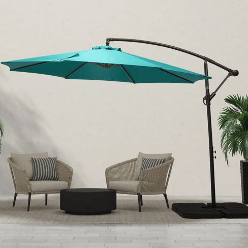 bradsdeals patio umbrella 14ft Double Sided Outdoor Market Extra Large Umbrella with Crank, Cross Base for Deck, Lawn, Backyard and Pool, Brown : Patio, Lawn & Garden Base Recommendation Patio Umbrella, $115 With Our