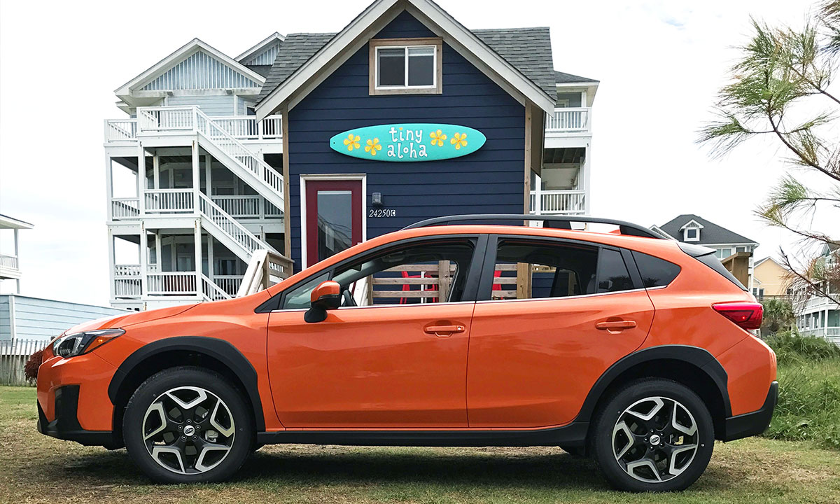 The 2018 Subaru Crosstrek Limited rests after 1,500 miles on the road.