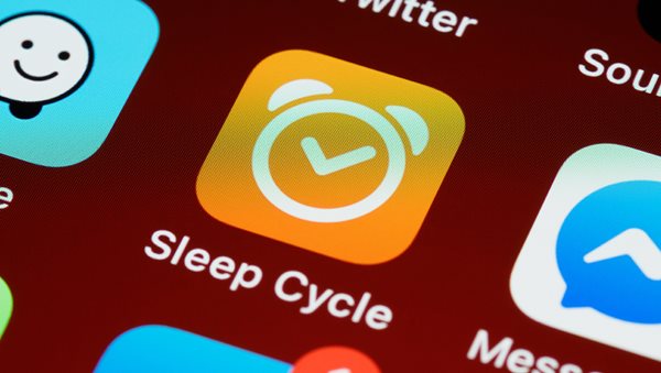 An image showing a sleep tracking app icon on an iphone screen