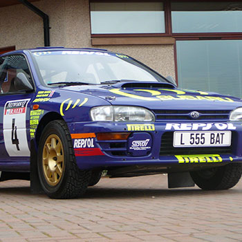 Colin McRae's 1995 WRC winning Subaru Impreza.