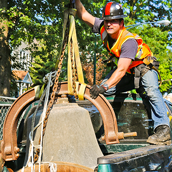 eric loading a bell