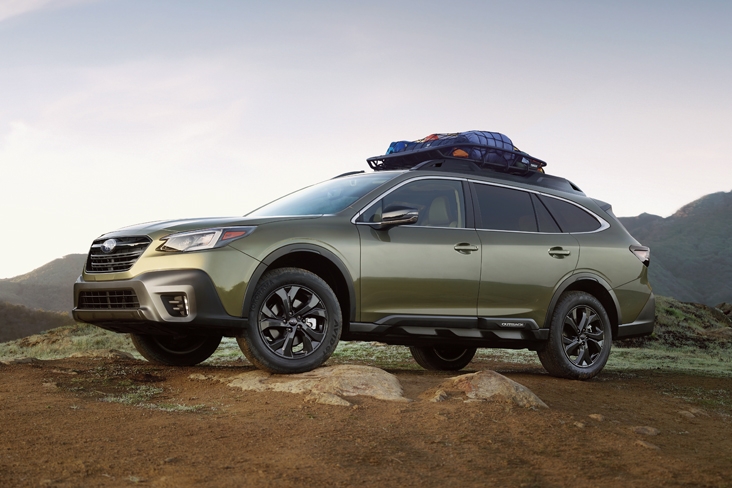 2020 Subaru Outback on mountain