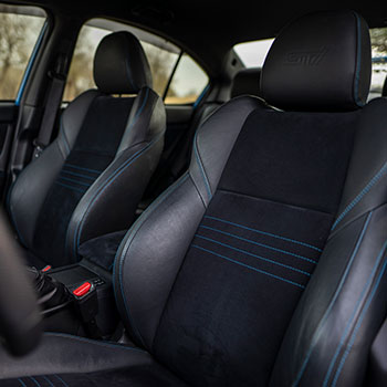 2016 WRX STI Series.HyperBlue interior seating