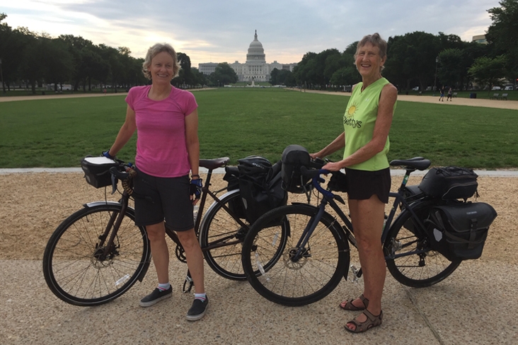 Dee and Lisa at U.S. Capitol East Coast Greenway