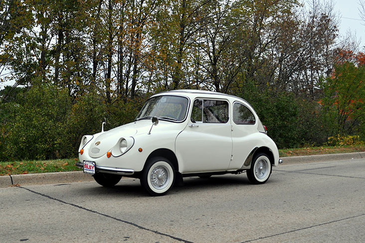 “Subaru 360 Drivers Club member John Riley’s 360 sedan”