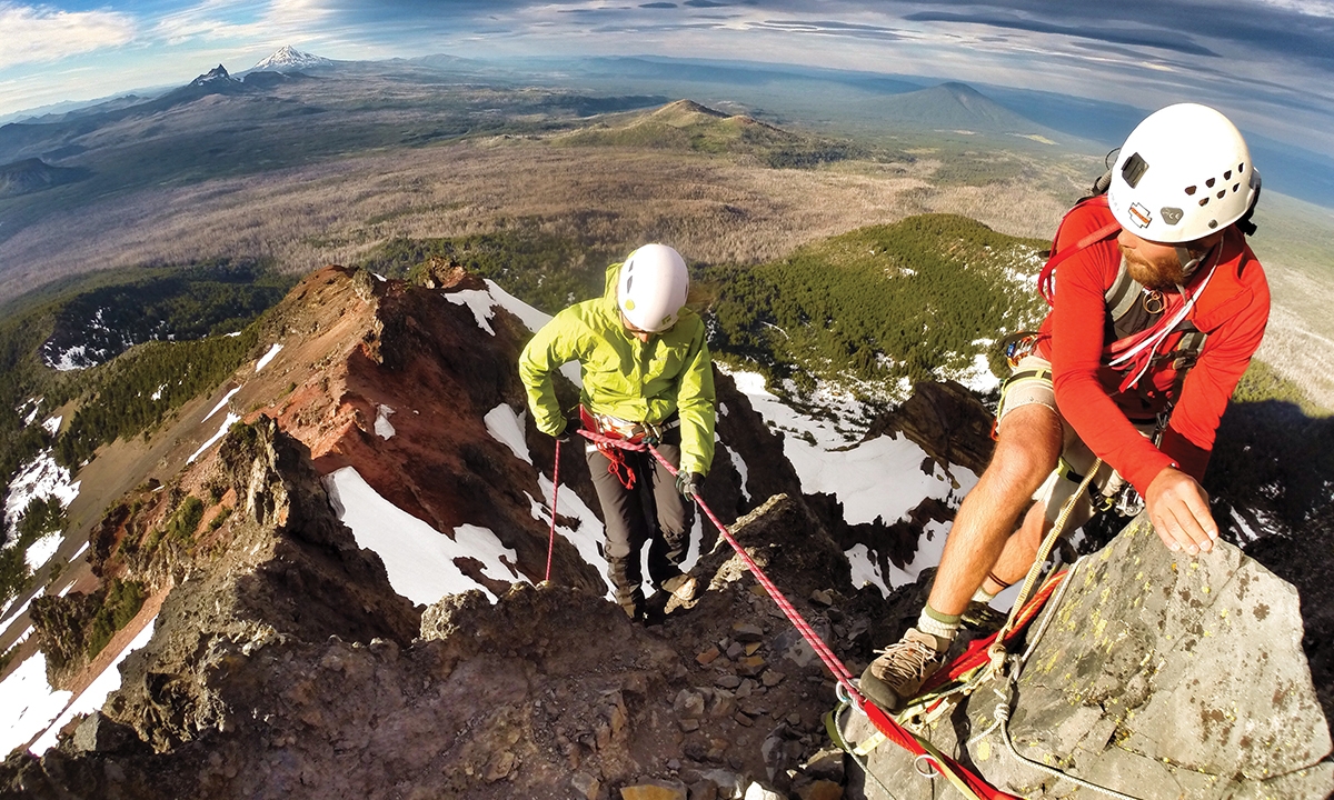 The Garlows climbing Mt. Washington.