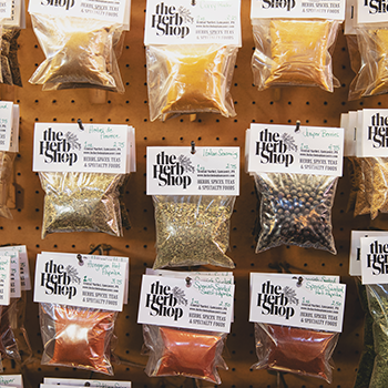 Bagged herbs from The Herb Shop at the Lancaster Central Market