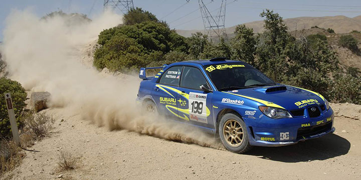 Travis Pastrana starts his championship streak for Subaru in 2006. Photo: Lars Gange