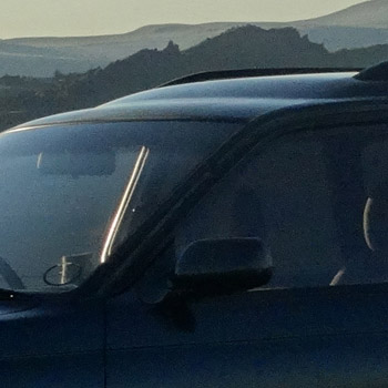 Cropped image of the stepped-roof wagon as seen from the driver's side of the vehicle.