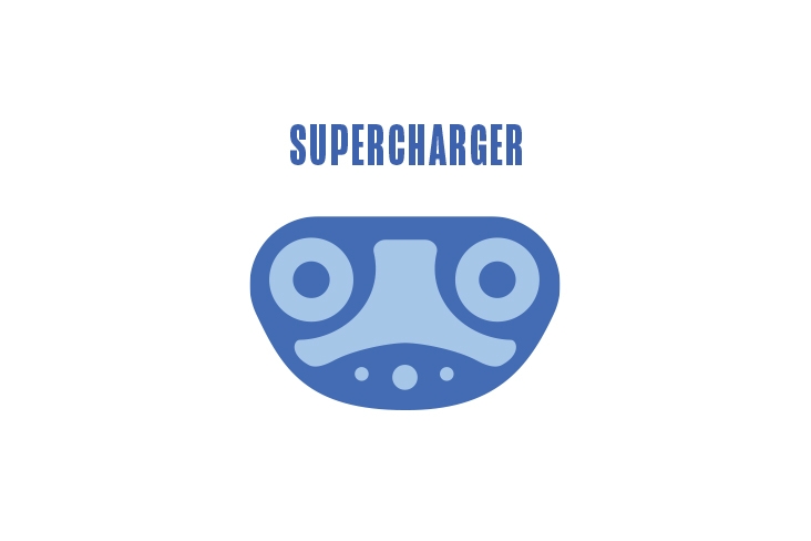 Illustration of a supercharger port for certain brands of vehicles