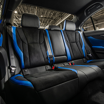 Back seats in the 2025 Subaru WRX tS