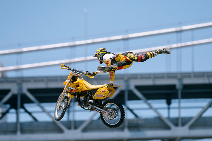 “Travis Pastrana at the Freestyle Motocross event at the 1999 X Games”