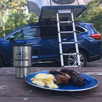 2019 Subaru Ascent with Tepui Low-Pro 2 rooftop tent