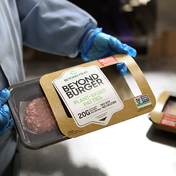 Beyond Meat burger packaging