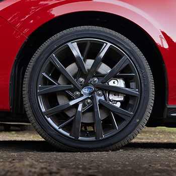 The standard 18-inch alloy wheel from the 2024 Subaru Impreza RS