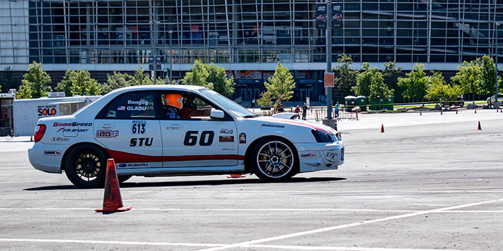 Autocross at Rocky Mountain Subaru Festival.