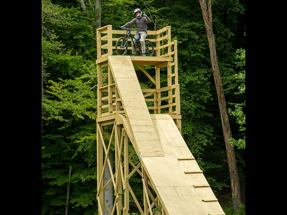 One of many BMX ramps at Pastranaland.