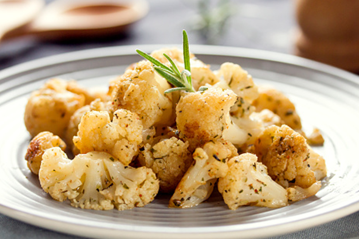 Roasted Cauliflower With Brown Butter Thyme Vinaigrette