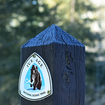 Ice Age Trail marker