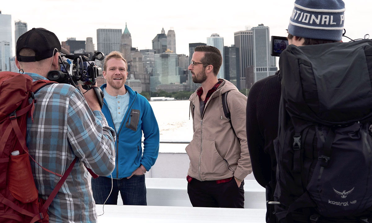 Rock the Park hosts Colton Smith and Jack Steward in New York City.